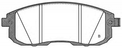 OPEN PARTS bpa029314 -  Комплект тормозных колодок, дисковый тормоз